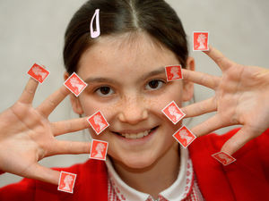 Supporting image for story: Dudley schoolgirl wins Christmas stamp design competition