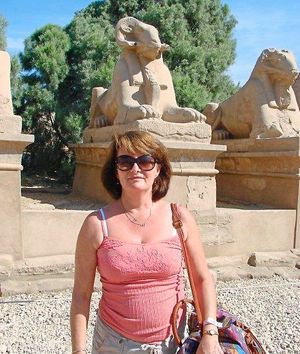 Linda Hoey soaks up the Egyptian sunshine