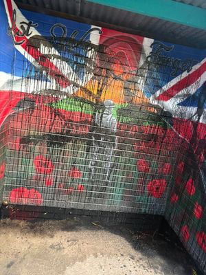 The vandalism on Monday