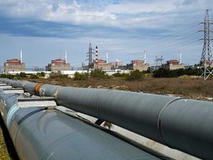 Supporting image for story: Zelensky warns Russian drones endanger safety at nuclear power plants
