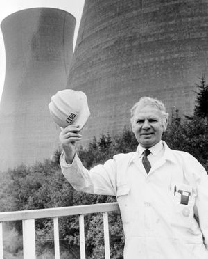 Bill Morris, chairman of 'the open day committee' for an open day held at Ironbridge Power Station on the weekend of September 27 and 28, 1986.