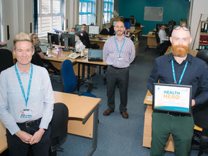 Supporting image for story: Bobby is Shropshire hospital's 'health hero'