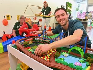 James Hoult (foreground) who aims to bring an all inclusive ethos for all ages to his new play centre in Stourbridge