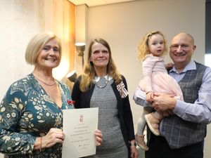 Supporting image for story: Powys dementia nurse honoured by His Majesty King Charles