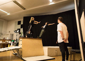 Matilda cast members during their first day of rehearsals. Pic: Helen Maybanks