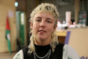 Aiden Green who is protesting against Maccabi Tel Aviv, being in Birmingham for their Europa League clash against Aston Villa on November 6 2025.