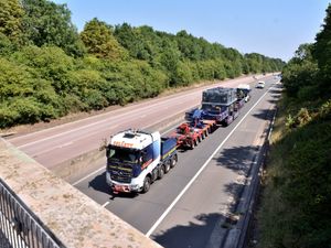 Supporting image for story: Watch: M54 grinds to a halt for 300-tonne delivery to Ironbridge substation