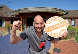 Acorns chief executive Toby Porter celebrates..