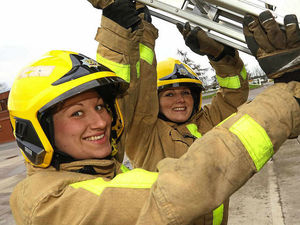 Supporting image for story: Shropshire recruits all fired up by exciting new job as firefighters