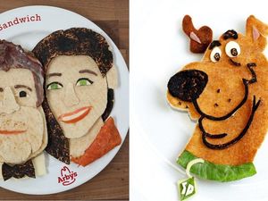 Supporting image for story: 10 pretty awesome portraits made from sandwiches
