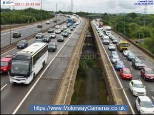 Supporting image for story: 'Severe delays' on M5 and M6 between Walsall and Birmingham - AA travel maps warning