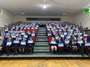 Year 7 receive their certificates
