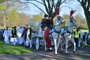The funeral procession for boxer Ali Tazeem