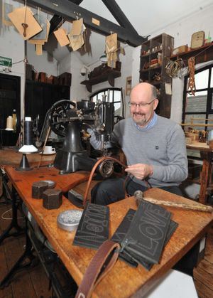 February 2013 - Walsall Leather Museum have seen a big increase in visitor numbers. Pictured is Mike Glasson from the museum