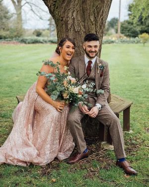 The bride and groom, Abbie and Jake Smith. Photo: True Life Captured