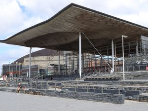 The Senedd in Cardiff Bay