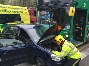 Supporting image for story: Bus and car crash in Wolverhampton