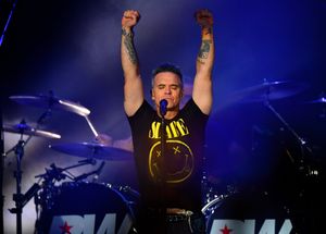 Robbie Williams wows the crowd at The Halls, Wolverhampton. Photo: Tim Thursfield