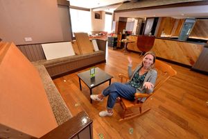 Shrewsbury Ark chair of trustees Emily Bell inside the former pub