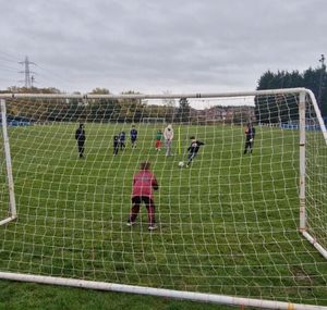 Penalty shootout by one of the child participants
