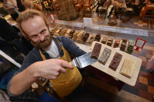 Richard Latham from the Ultimate Fudge Outlet at the Chocolate Festiva