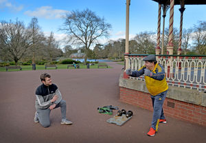 Adam Morris puts Ian Fellows through his paces at West Park in Wolverhampton