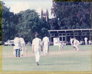 Enville Cricktet Club in action, probably during the 1990s