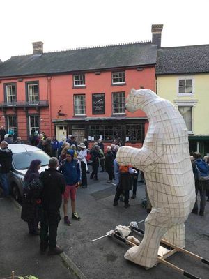 Setting off in Bishop's Castle
