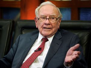 Warren Buffett speaks during an interview
