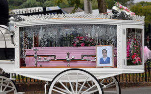 Shay Kang's funeral was held at Rowley Regis Crematorium in September of last year