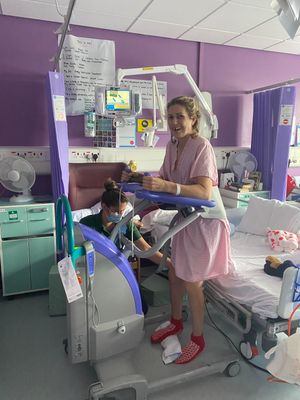 Ruth in hospital