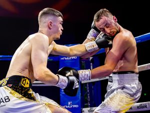 Ollie Cooper during the BCB March Madness boxing at The Hangar (Picture: Manjit Narotra/BCB Promotions)