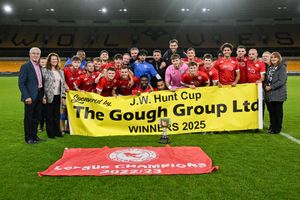 John Richards and his wife Pam (Far Left) with the winning Dudley Town team