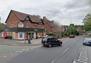 Thornhill Road, Sutton Coldfield, near to where the incident happened. Credit: Google