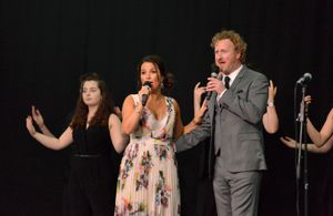 West End stars Chris and Lucy Keys performed with students from the Key Theatre Academy to close this year's Much Wenlock Festival