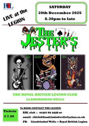 Enjoy live music in Llandrindod Wells at the start of Christmas week