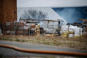 Fire at commercial site in Smethwick - Lewisham Road.