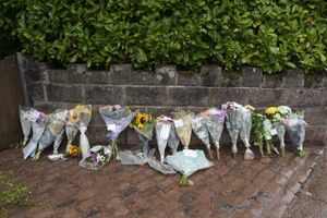 Flowers left at the scene. Photo: SnapperSK