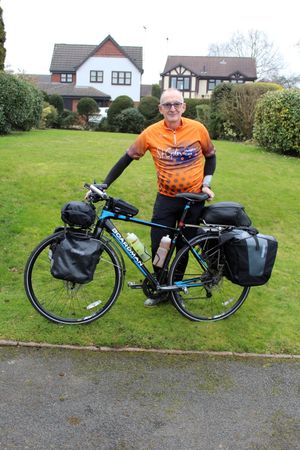 Steve Munro prepares for his cycle challenge