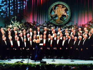 Supporting image for story: Singers from Shropshire wanted to join choir of 200 voices to call for world peace