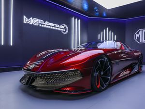 Supporting image for story: MG reveals first detailed photos of Cyberster sports car concept