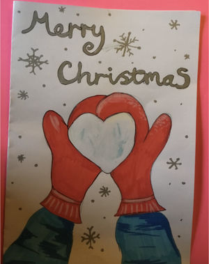 Marnie’s image of gloved hands holding a heart-shaped snowball was named as the winner