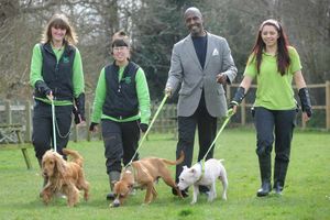 Willard with Clare Thacker, Heidi Manton and Layla Ali