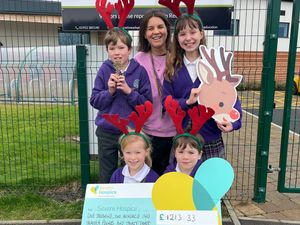 Supporting image for story: Youngsters help raise more than £10,000 for Shropshire charity with 'Rudolph Relay'
