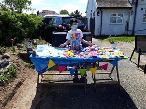 One of the children's shop initiatives in Condover during lockdown.