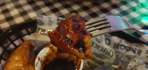 The Tasty Tenders go well with the Jack Daniels BBQ sauce