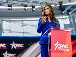 Supporting image for story: Noem urges Poles to elect Trump ally as Cpac holds its first meeting in Poland