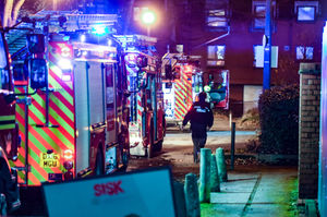 Emergency services at Granville Square, Birmingham. Photo: Snapper SK
