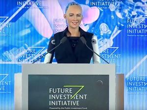 Supporting image for story: Saudi Arabia just became the first country in the world to give a robot citizenship