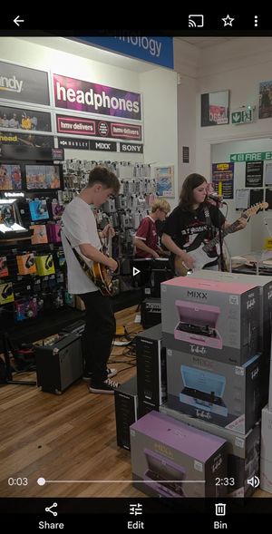 Nirvana, Greenday, and Black Sabbath were on the agenda for this gig